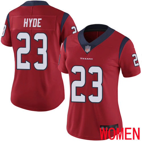 Houston Texans Limited Red Women Carlos Hyde Alternate Jersey NFL Football #23 Vapor Untouchable->youth nfl jersey->Youth Jersey